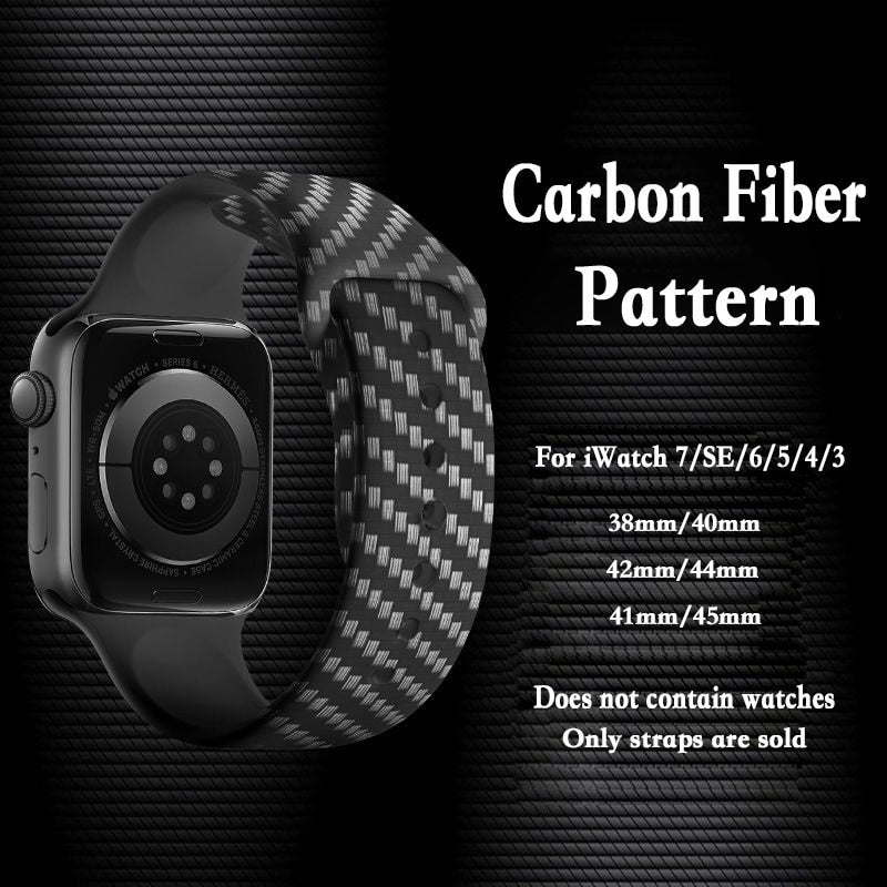 Carbon Fiber Strap For Apple Watches - Finders